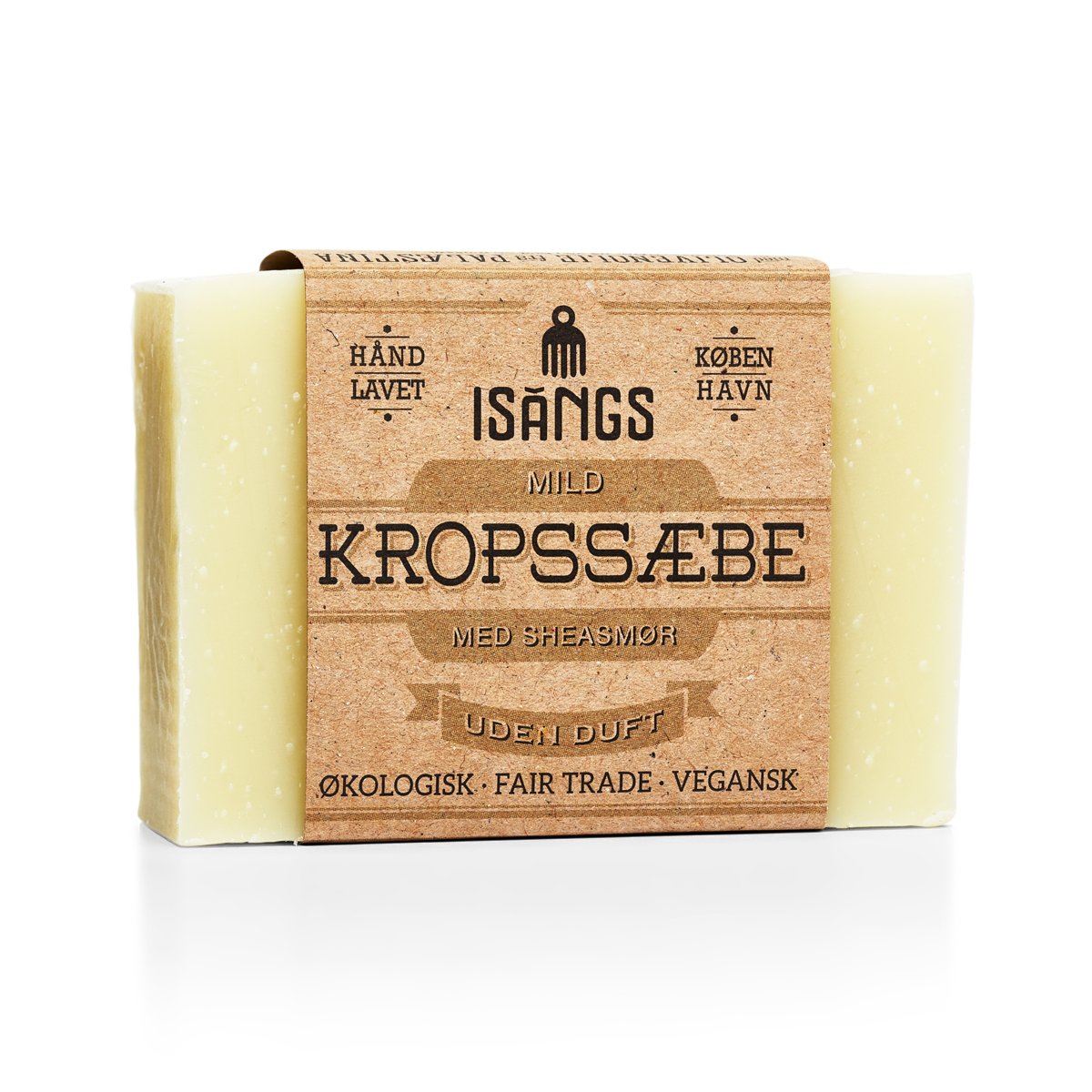 Isangs Mild Kropssæbe med Sheasmør Uden Duft