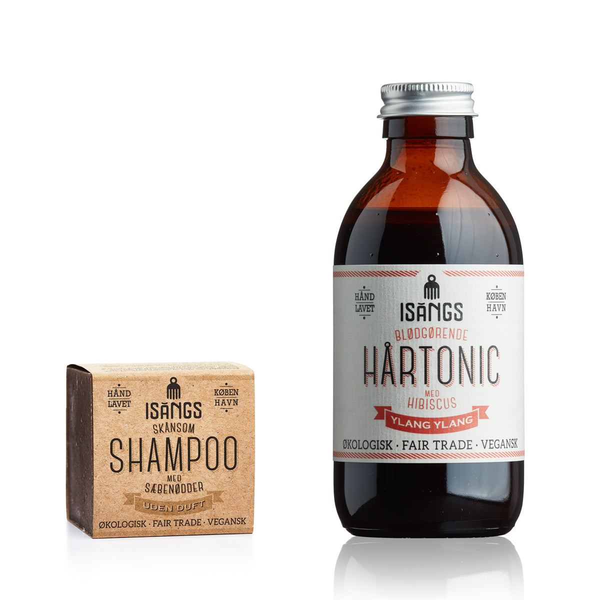 Hårplejesæt - Valgfri Shampoo & Hårtonic Isangs Hair & Body